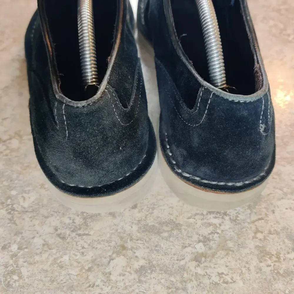 John Varvatos USA Lace-Up‎ Oxfords Shoes Men Size 10.5 M Black Suede *Read Desc.